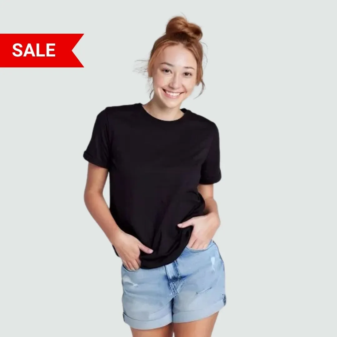 Super Combed Cotton-Rich Round Neck T-Shirt.