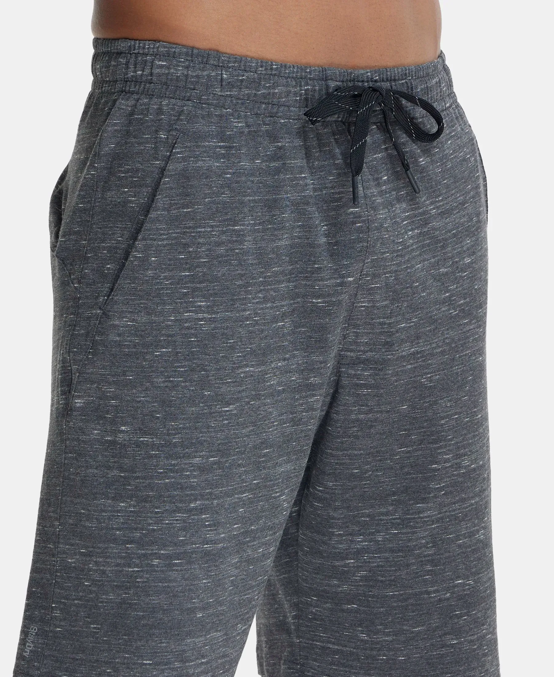 Super Combed Cotton Rich Shorts with StayFresh Treatment - Forest Dark Grey Melange