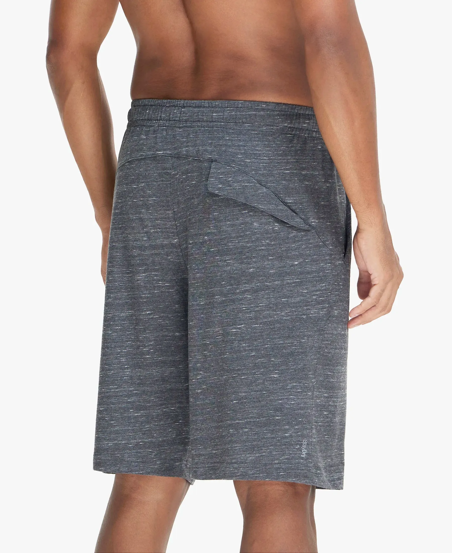 Super Combed Cotton Rich Shorts with StayFresh Treatment - Forest Dark Grey Melange