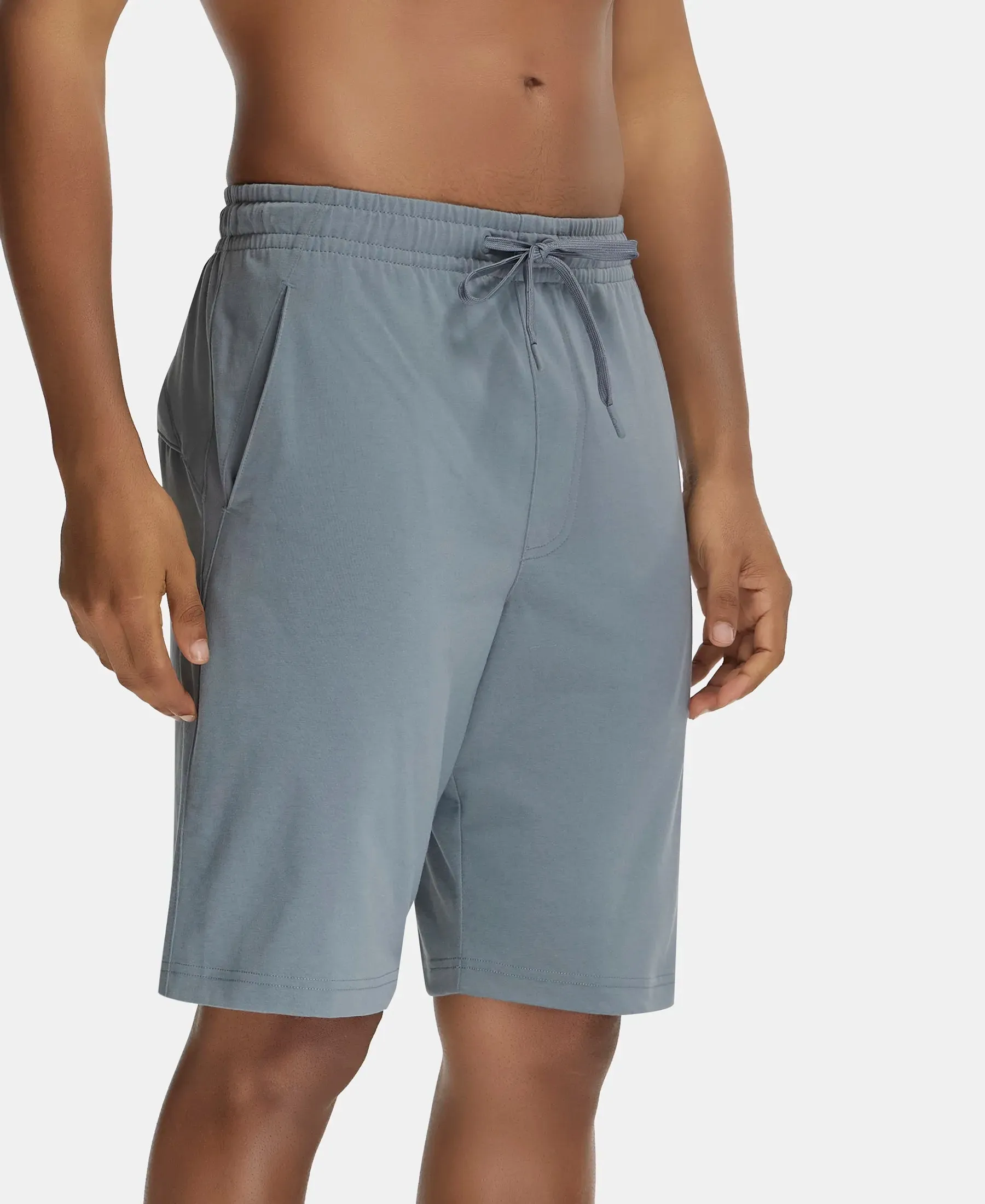 Super Combed Cotton Rich Shorts with StayFresh Treatment - Performance Grey
