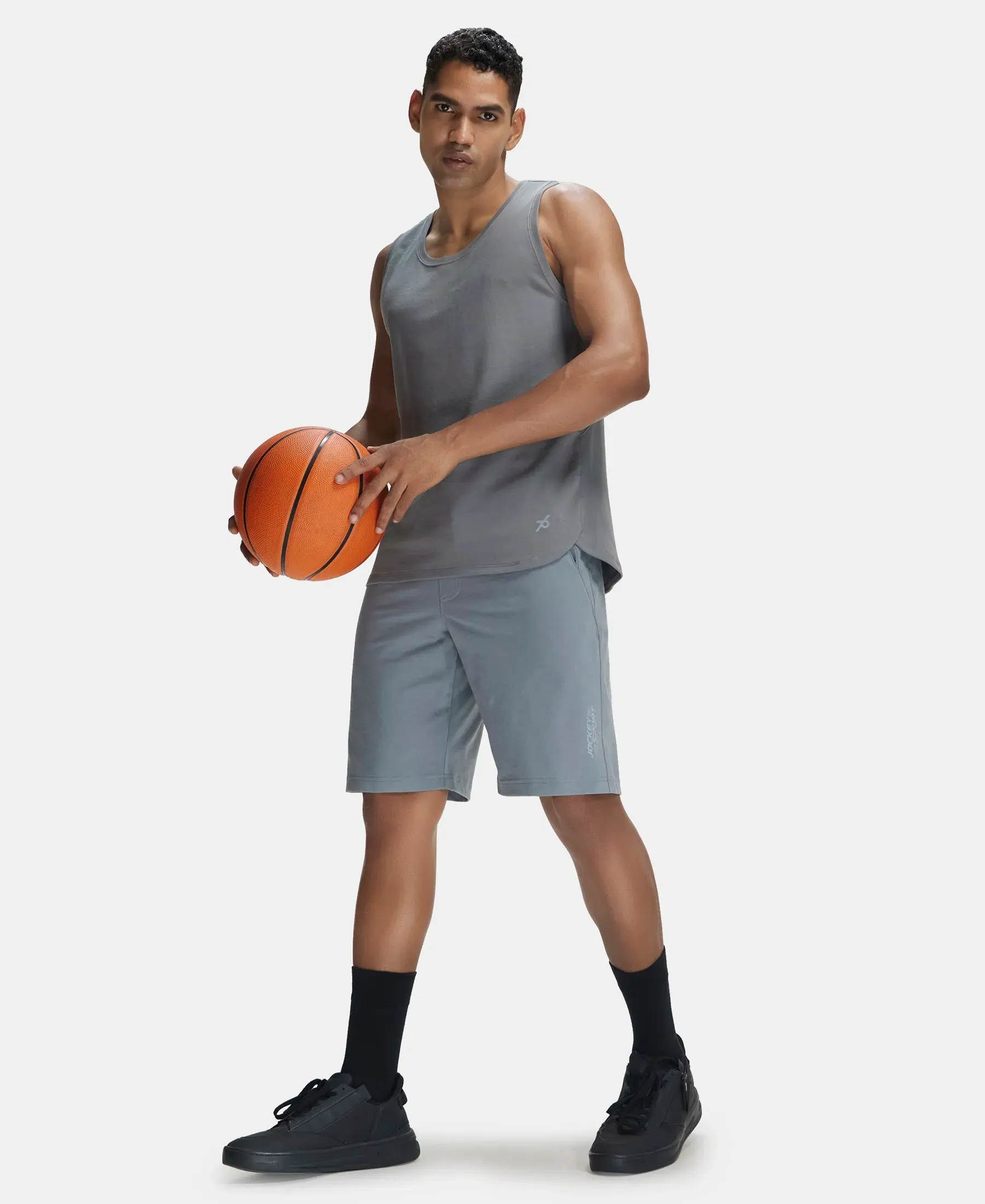Super Combed Cotton Rich Shorts with StayFresh Treatment - Performance Grey
