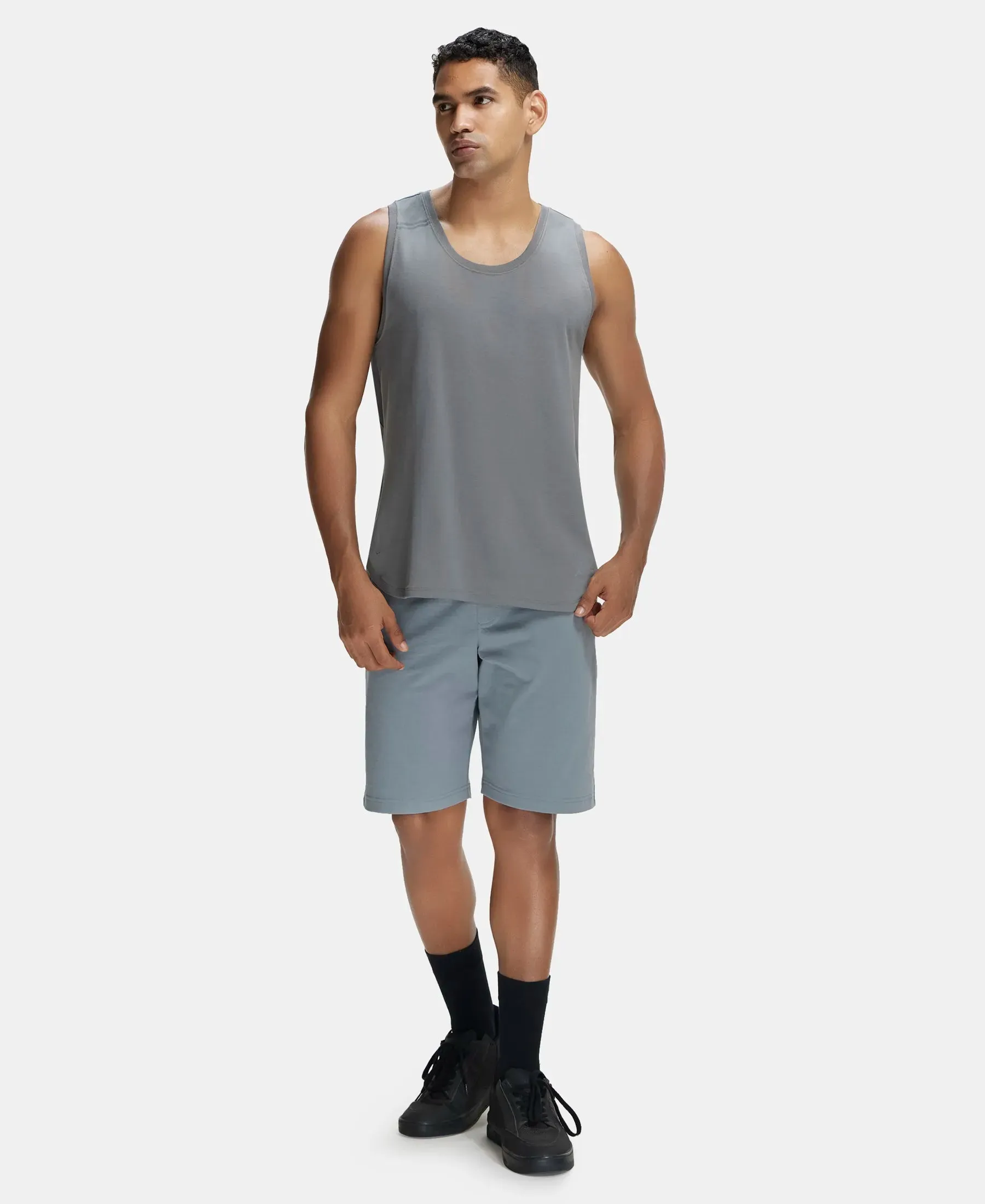Super Combed Cotton Rich Shorts with StayFresh Treatment - Performance Grey