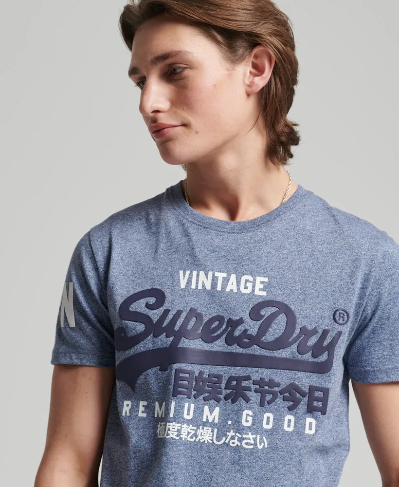 Superdry Vintage Logo T-Shirt - Tois Blue Heather