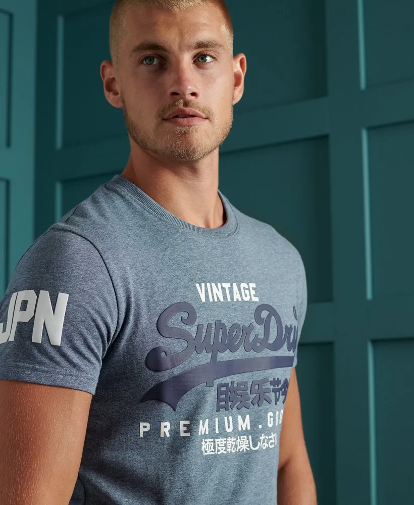 Superdry Vintage Logo T-Shirt - Tois Blue Heather