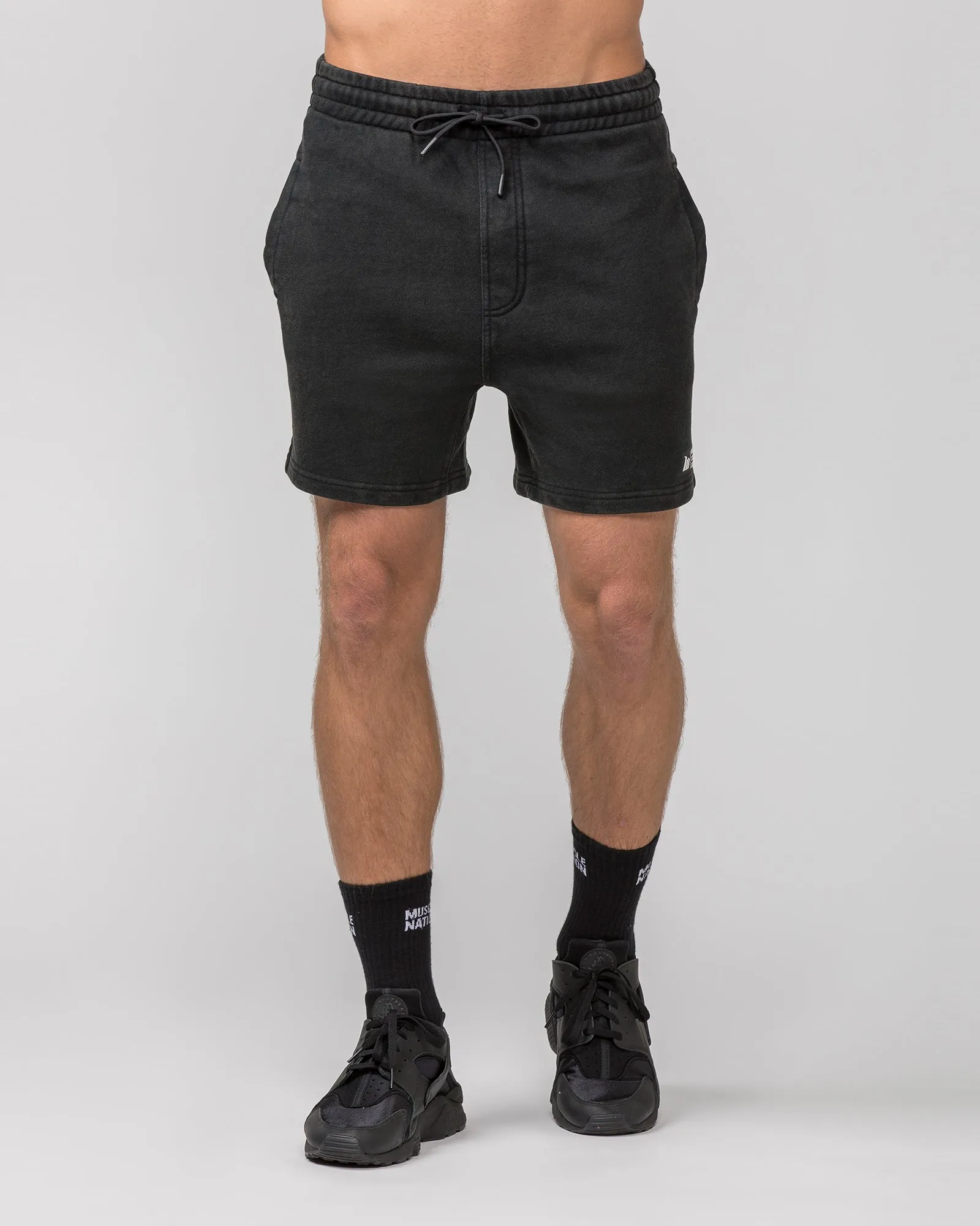 Sweat 5'' Shorts - Washed Black