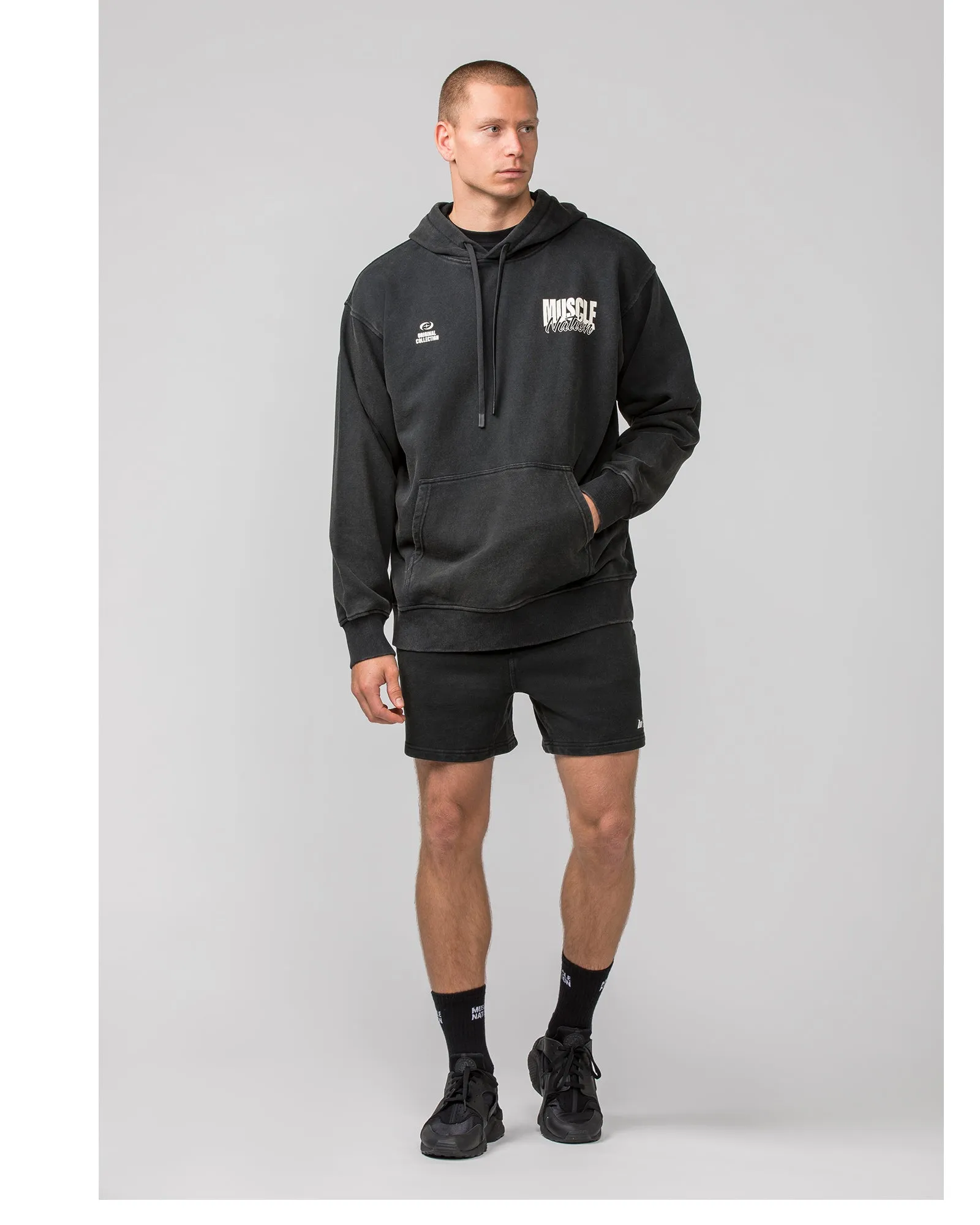 Sweat 5'' Shorts - Washed Black