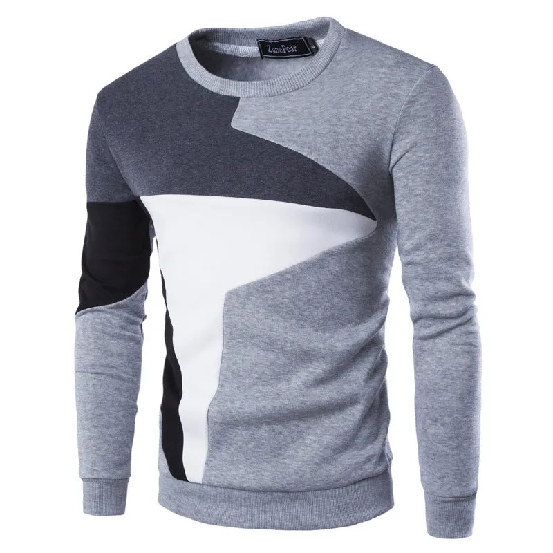 Sweaters Men New Fashion Printed Casual O-Neck Slim Cotton