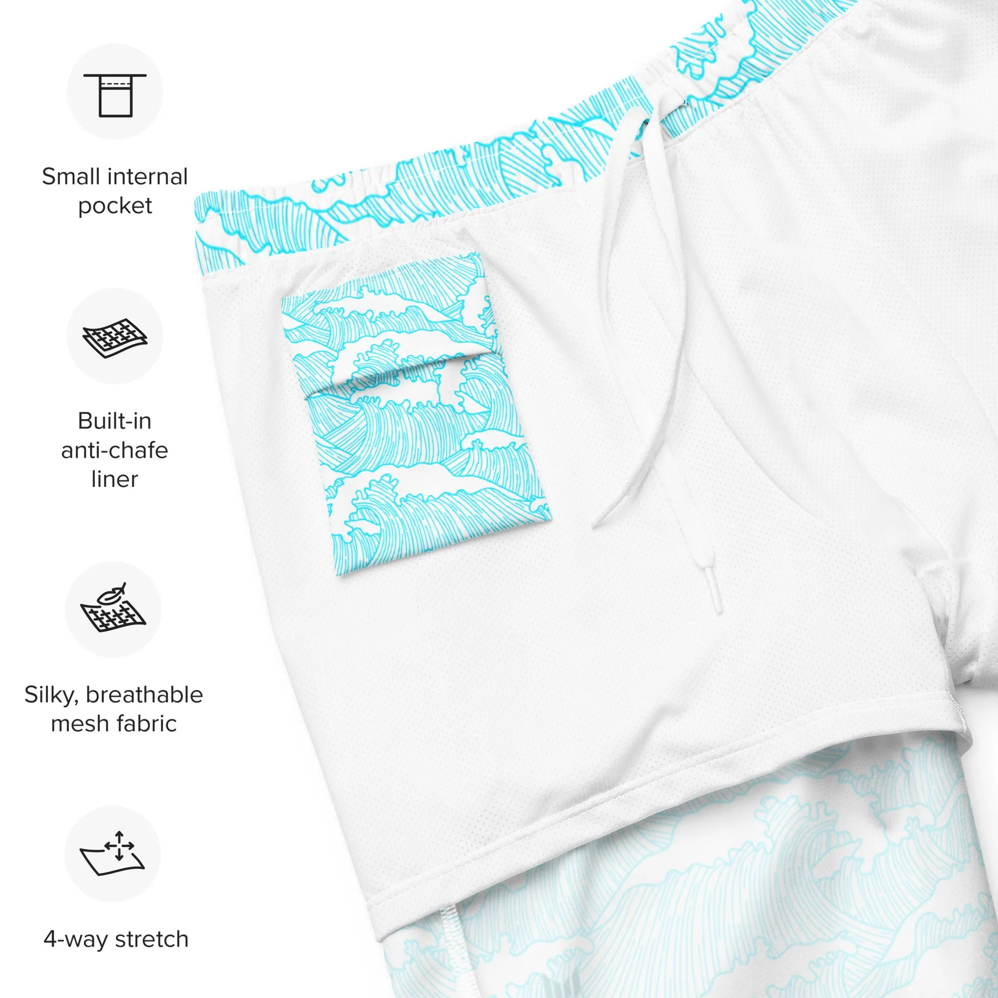 Swimming Shorts - Aqua Tides