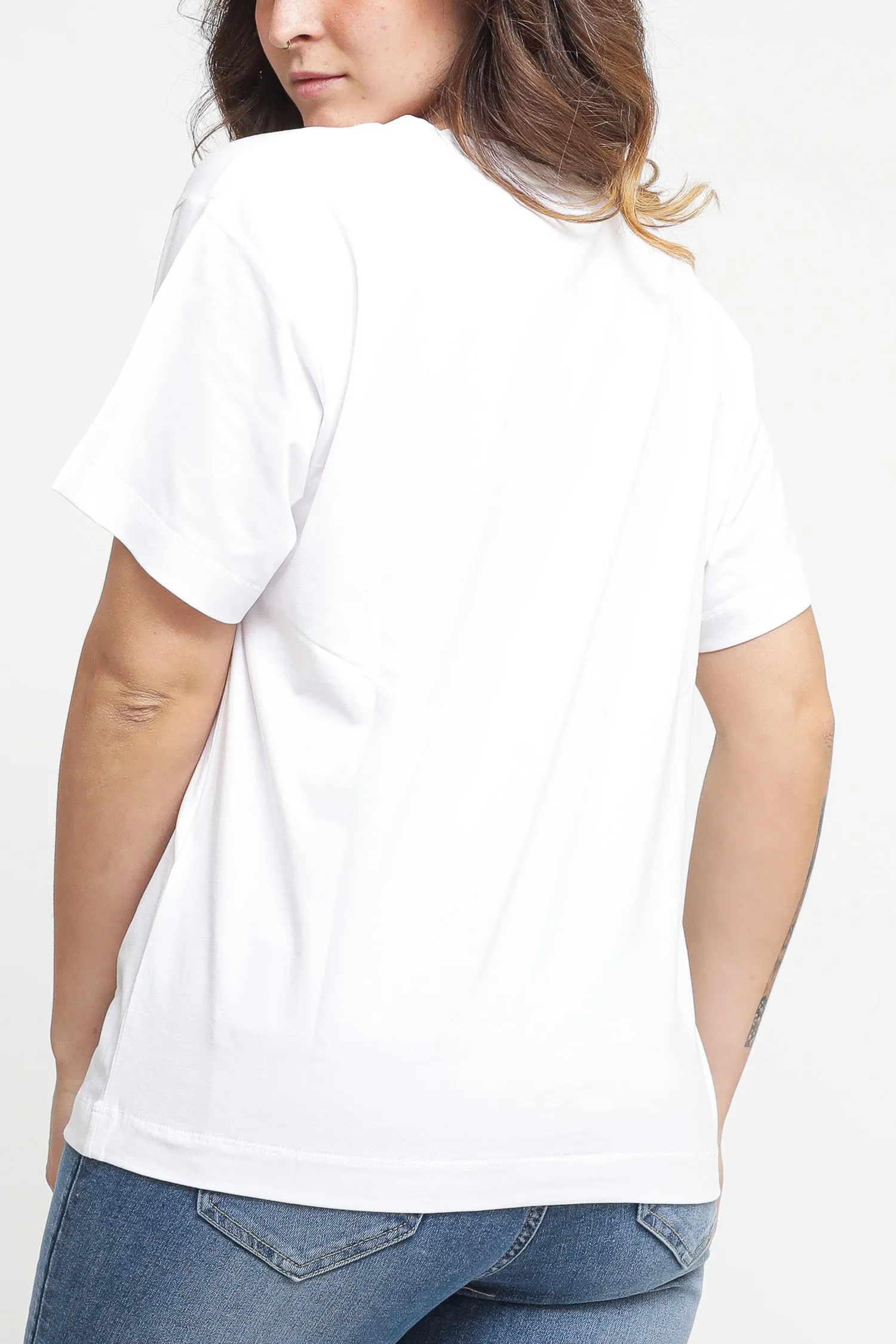 T-shirt Boxy Sunglasses - Bianco