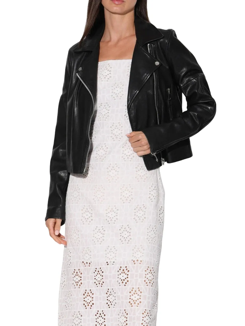 Tailored Matte Leather Jacket