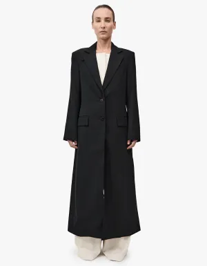 Tailored Maxi Coat - Black