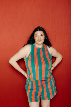 Terry Tank Multicolor Stripes