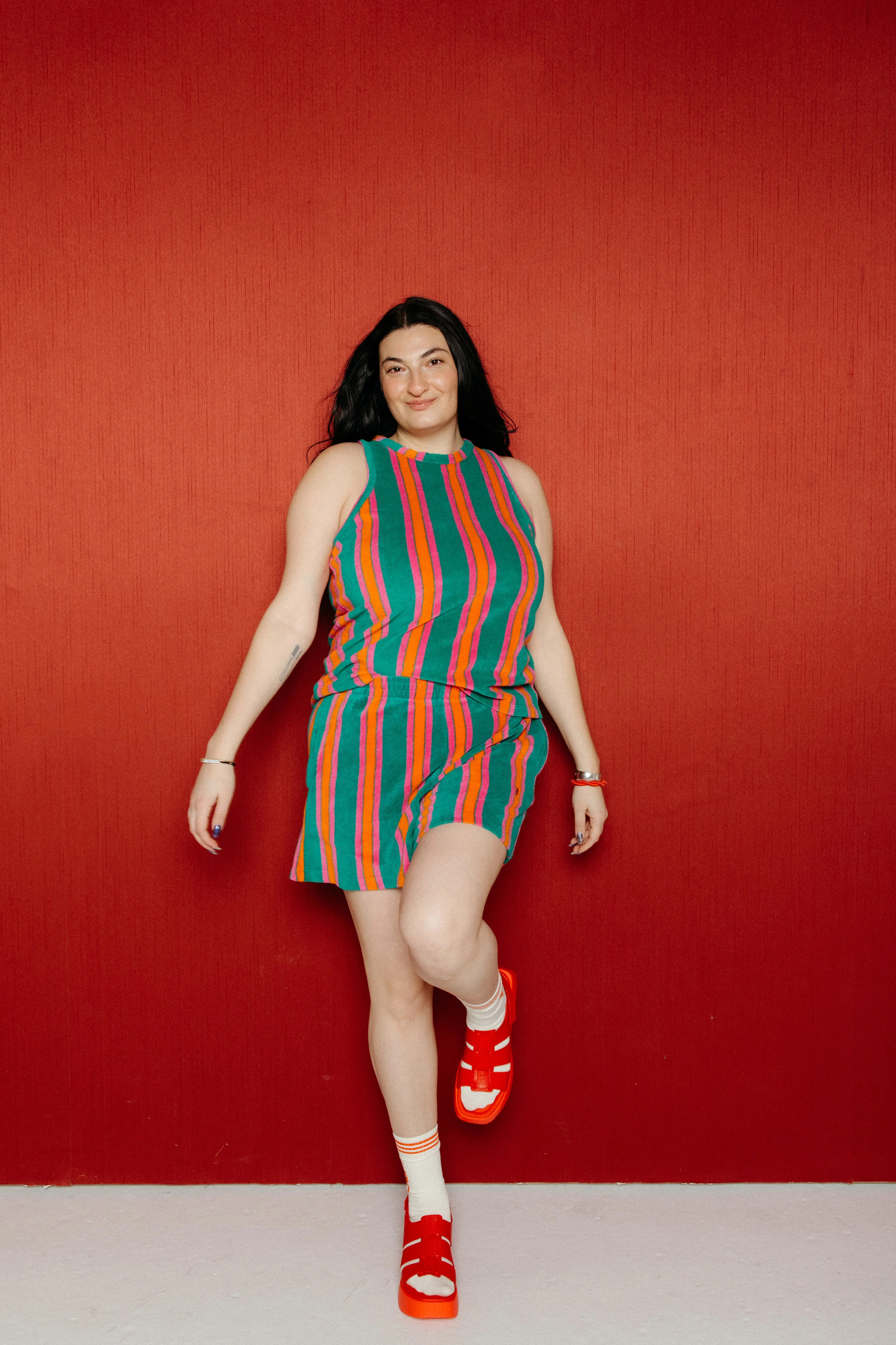 Terry Tank Multicolor Stripes