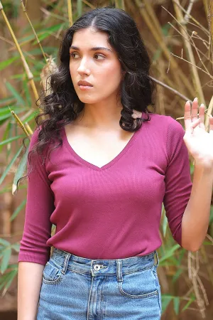 The Rib V Neck