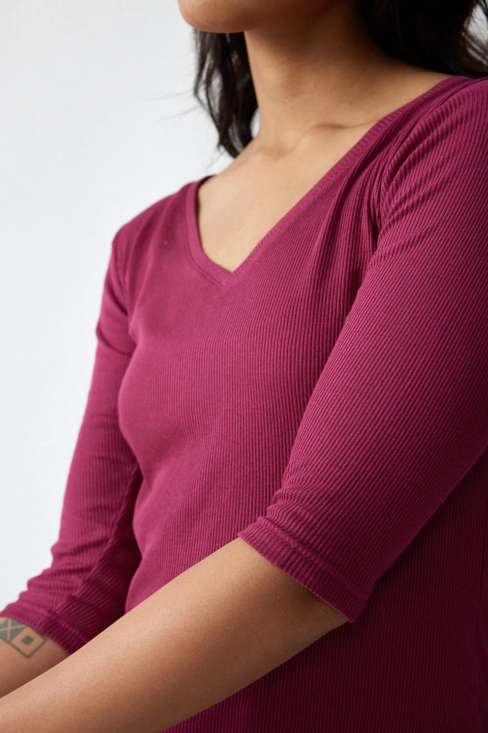 The Rib V Neck