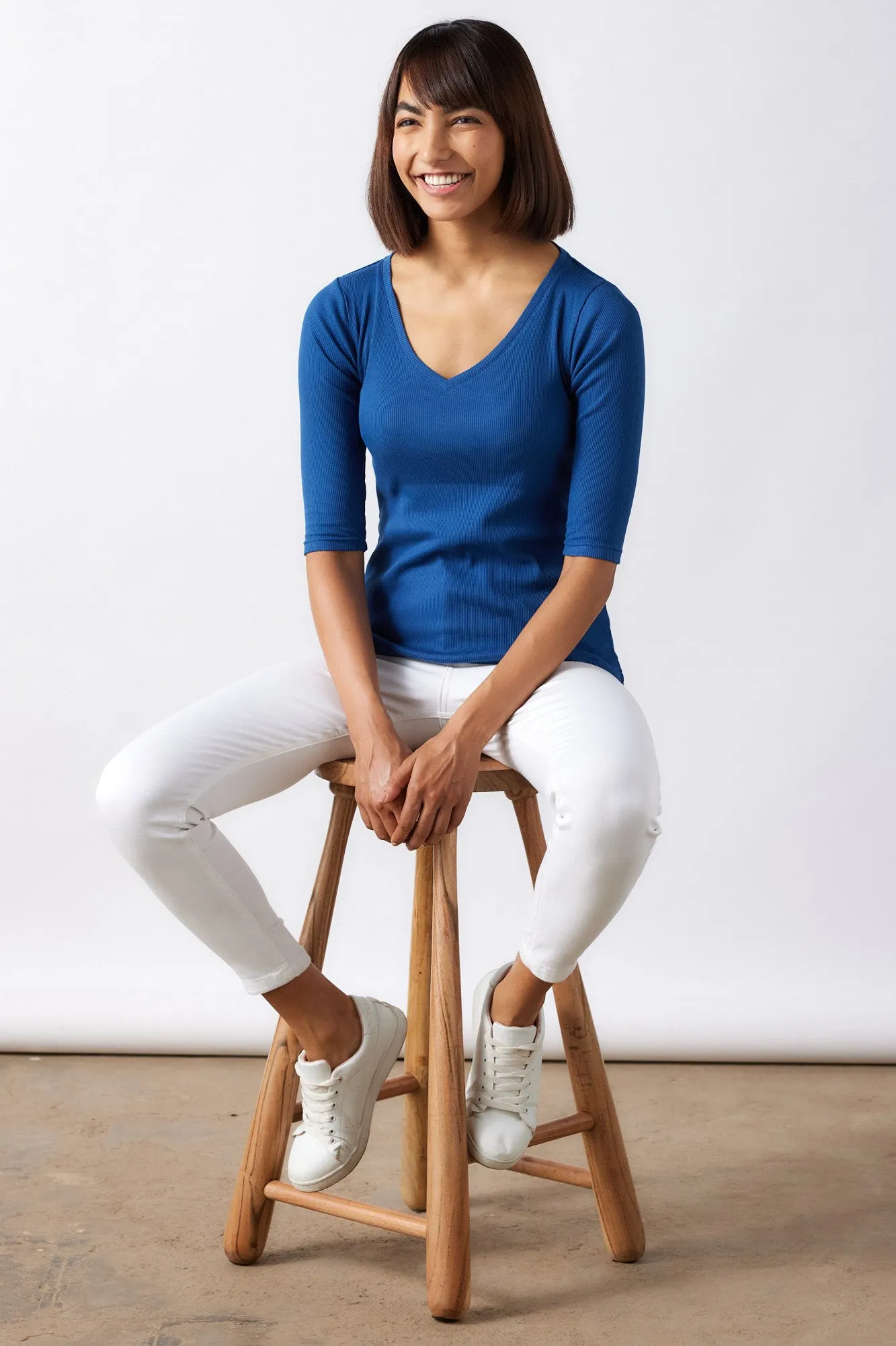 The Rib V Neck
