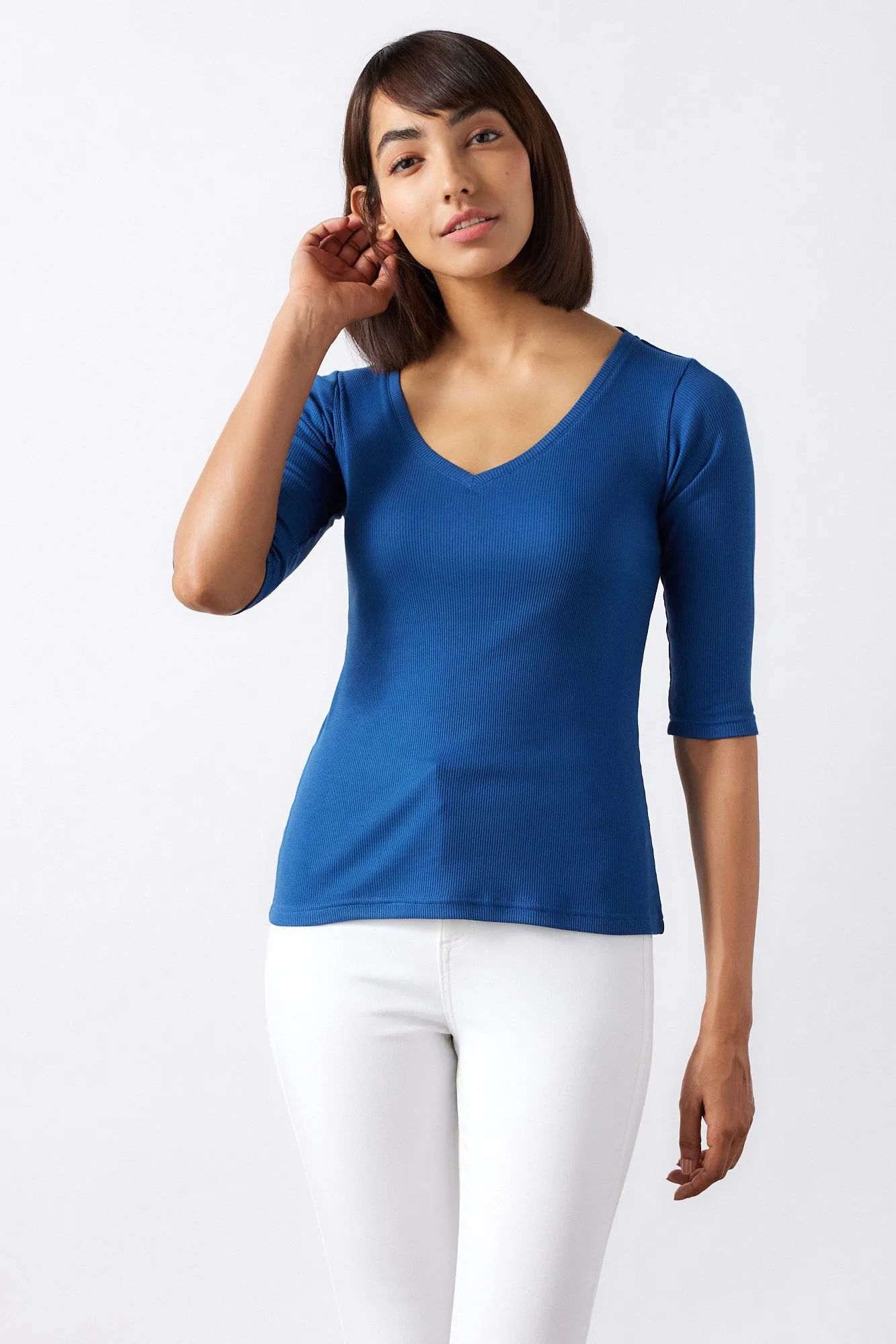 The Rib V Neck