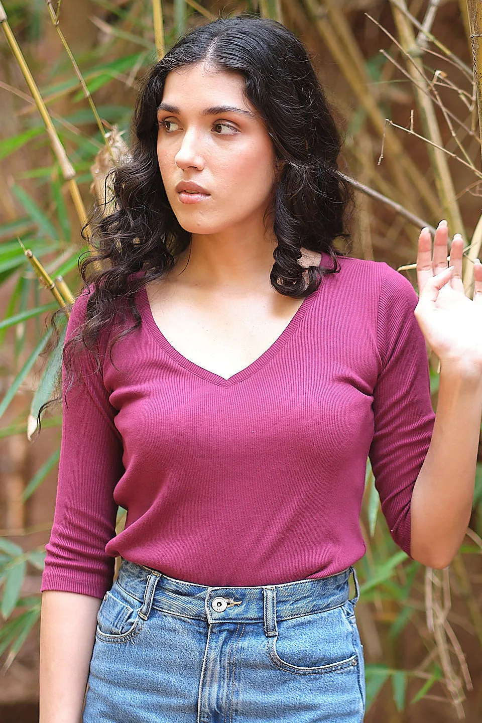 The Rib V Neck