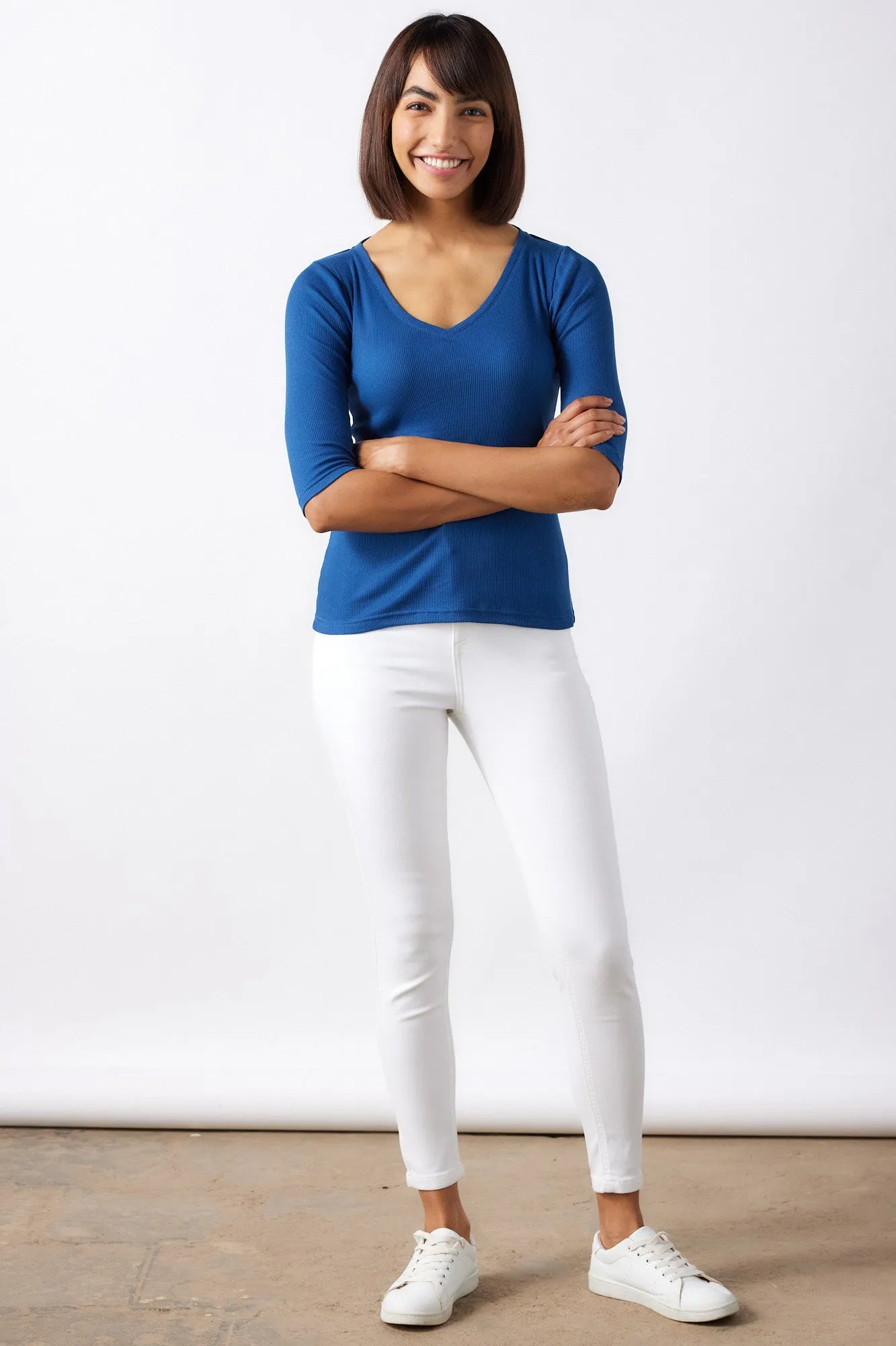 The Rib V Neck