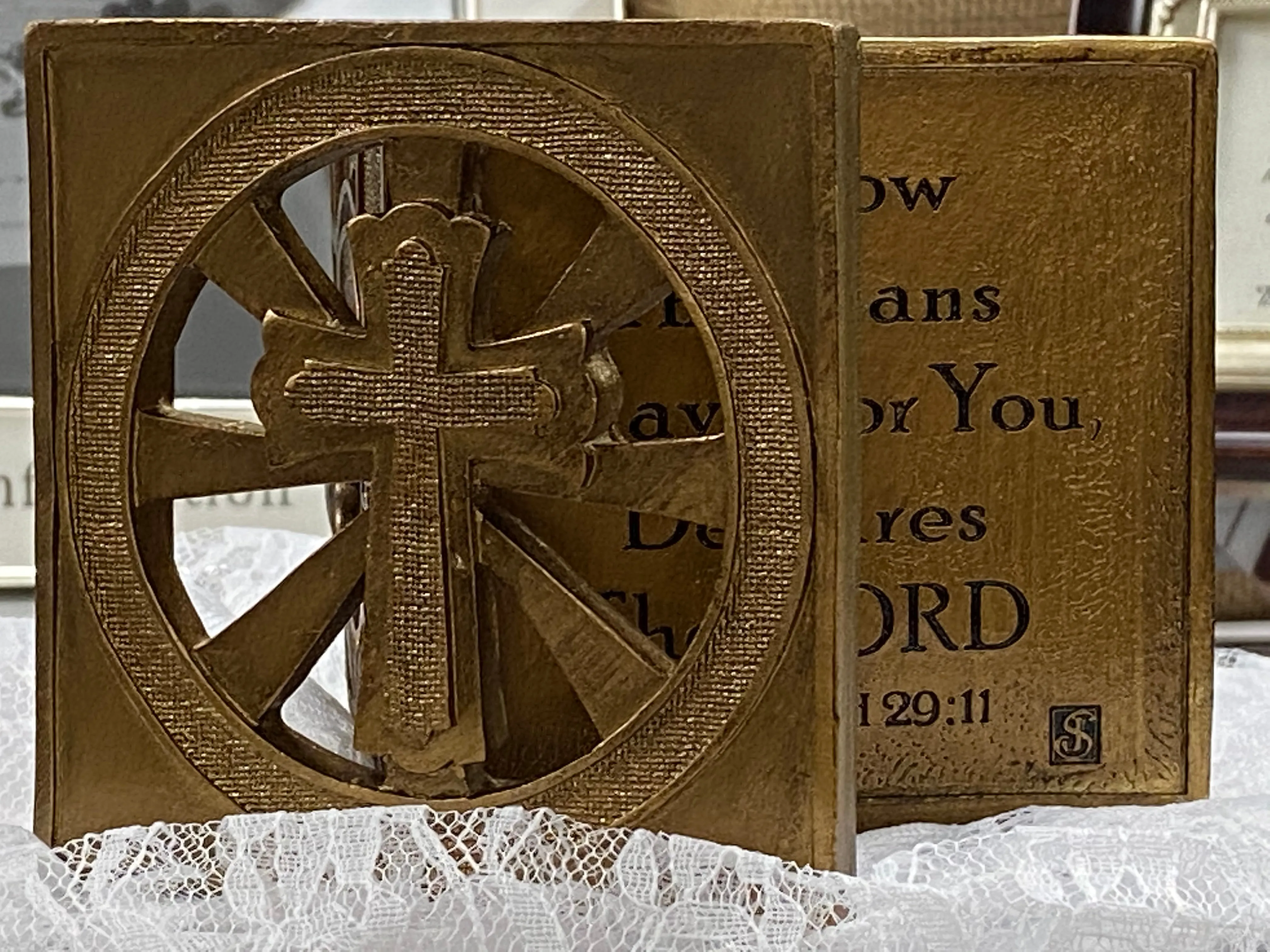 The Sacraments Square Keepsake Box  3 1/2"