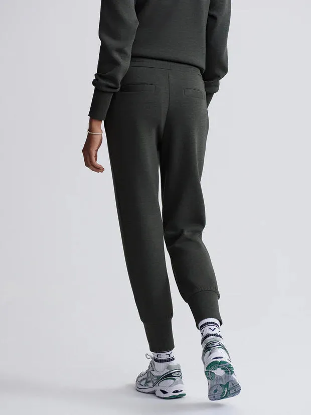 The Slim Cuff Pant 25"-Olive Marl