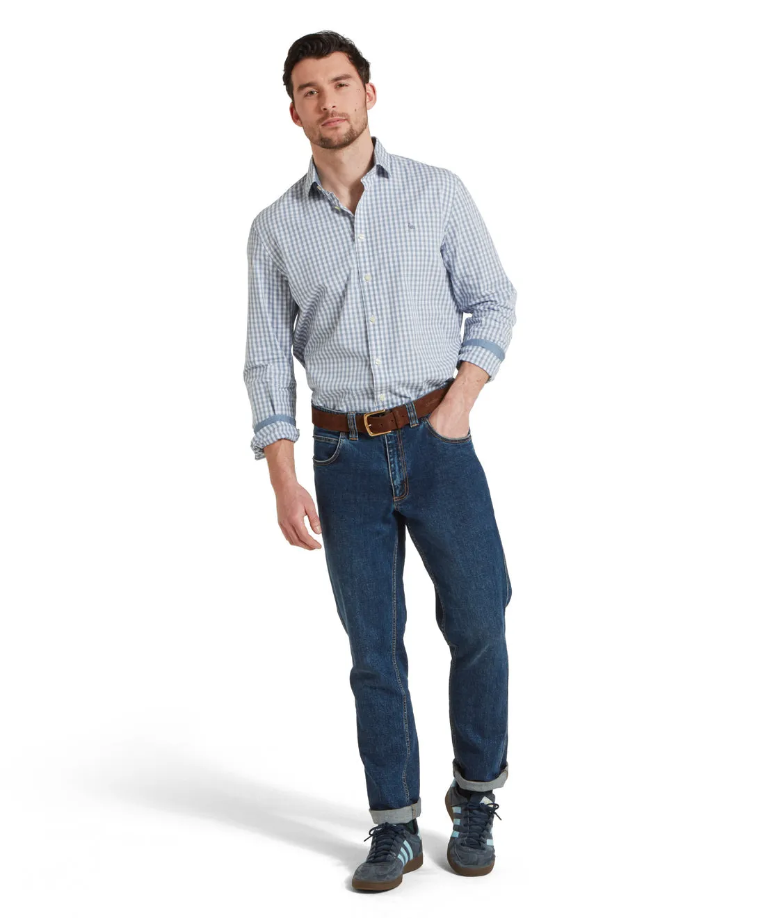 Thorpeness Tailored Shirt Pigeon Blue