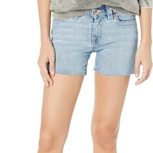 True Religion Women's Jayde Mid Rise Big T Jean Shorts Water Dock Size: …