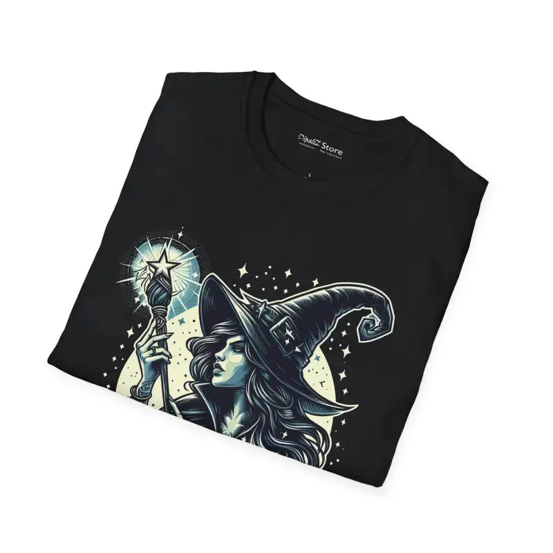 Unleash Magic with Halloween Witch Unisex Softstyle Tee