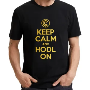 UT KEEP CALM AND HODL ON Crypto Statement Unisex T-Shirt