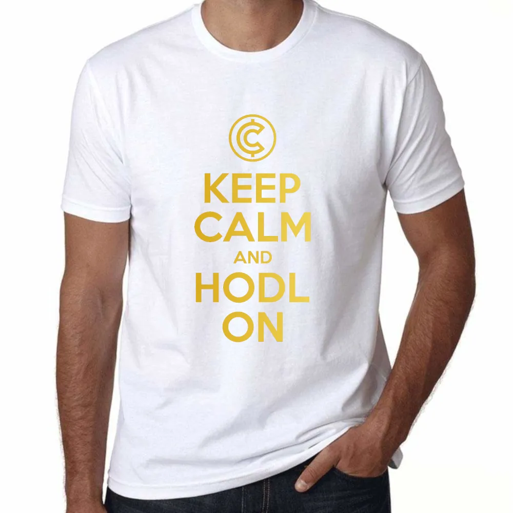 UT KEEP CALM AND HODL ON Crypto Statement Unisex T-Shirt