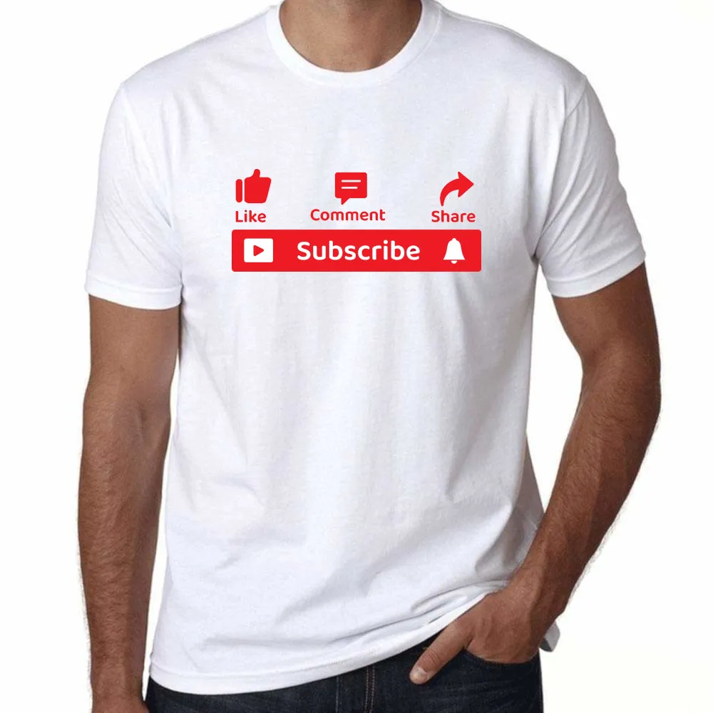 UT LIKE COMMENT SUBSCRIBE YouTube Statement Unisex T-Shirt