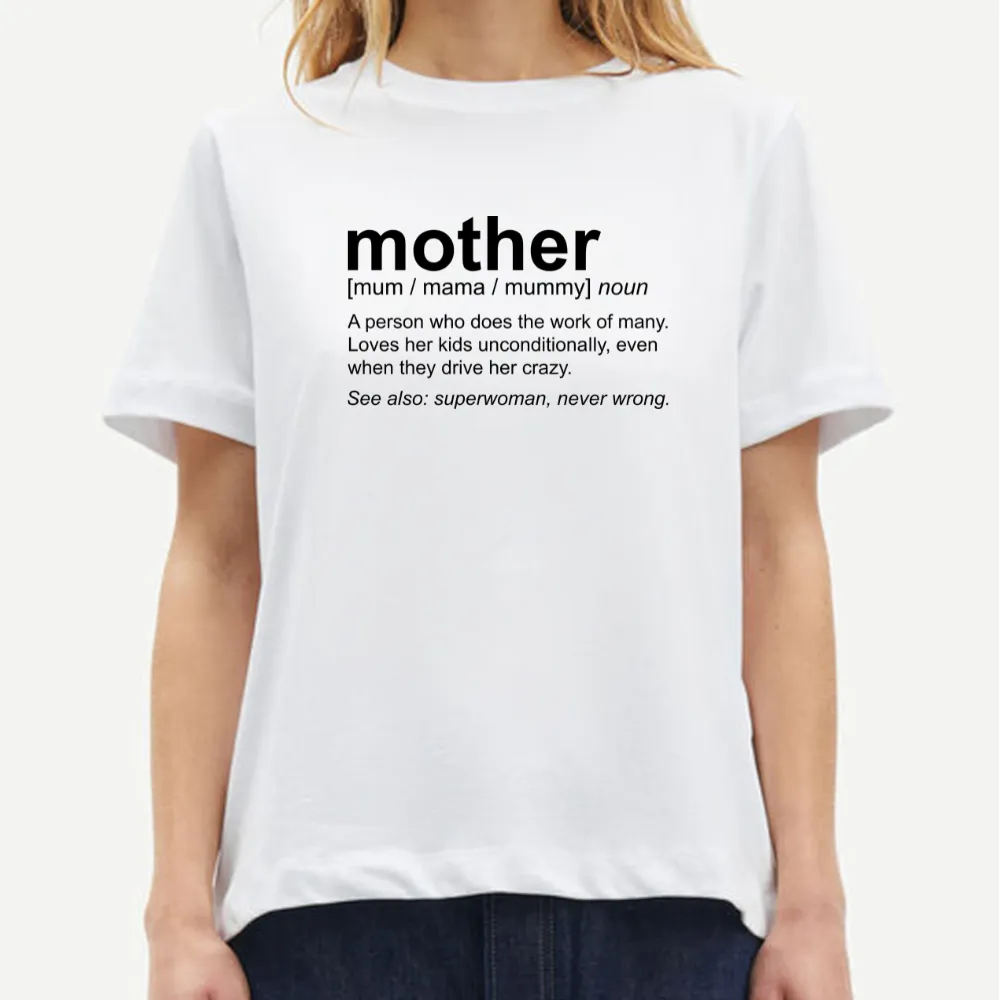UT MOTHER DEFINITION Statement Unisex T-Shirt (Couple TEE Set)
