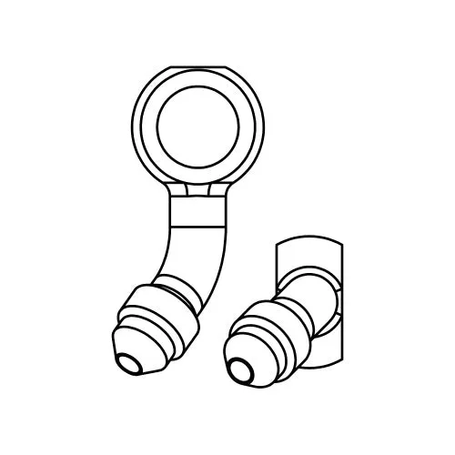 V-TWIN UNIVERSAL SLIM BANJO ADAPTOR - 45° COMPOUND