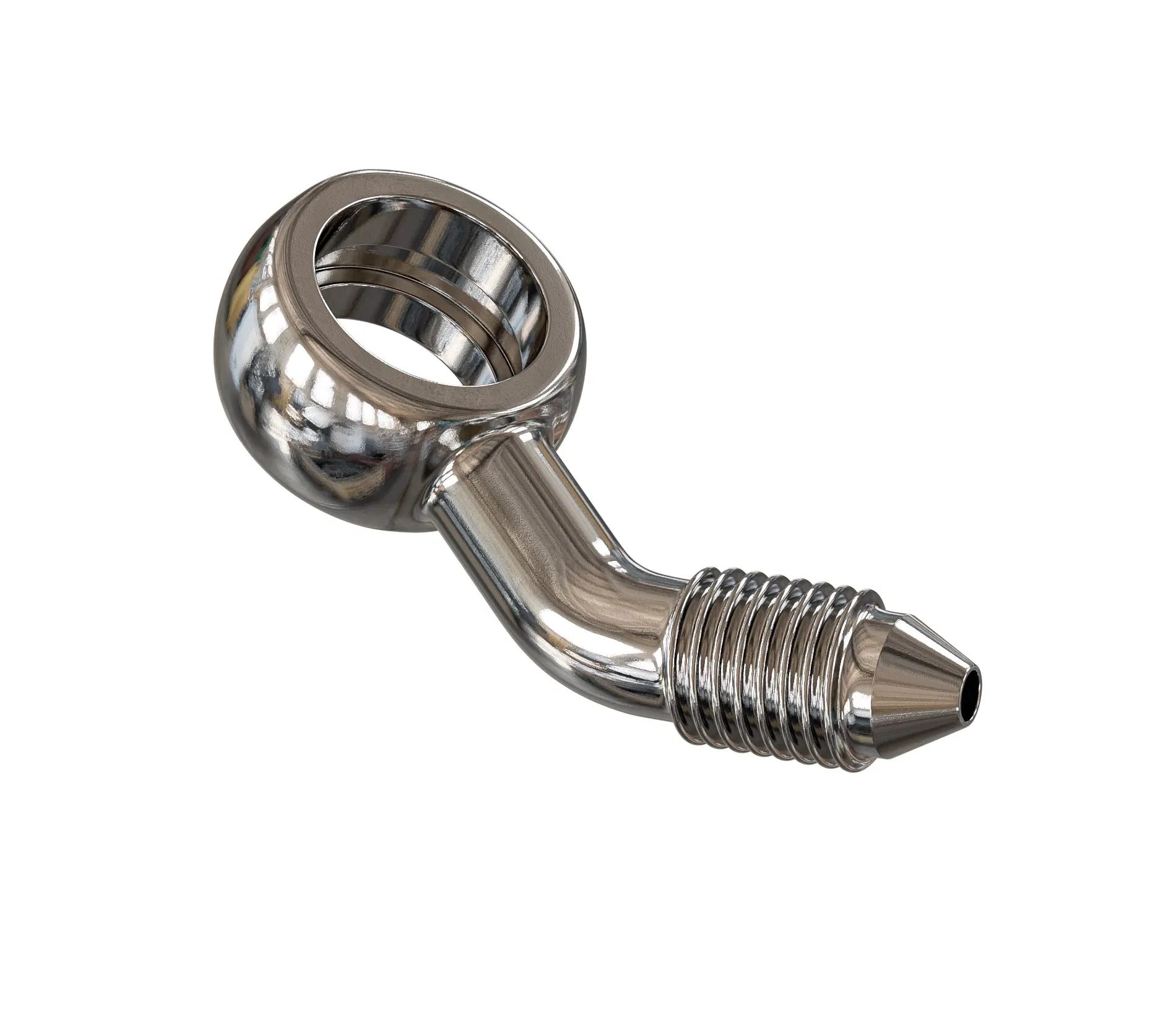 V-TWIN UNIVERSAL SLIM BANJO ADAPTOR - 45° COMPOUND