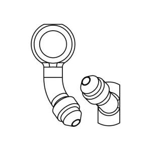 V-TWIN UNIVERSAL SLIM BANJO ADAPTOR - 45° COMPOUND