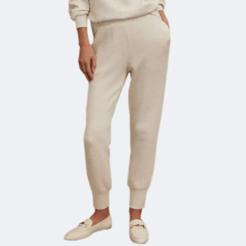 Varley Slim Zip Hem Pant (29.5") - Ivory Marl