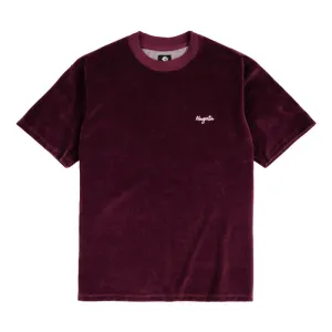 VELOURS TEE - BURGUNDY