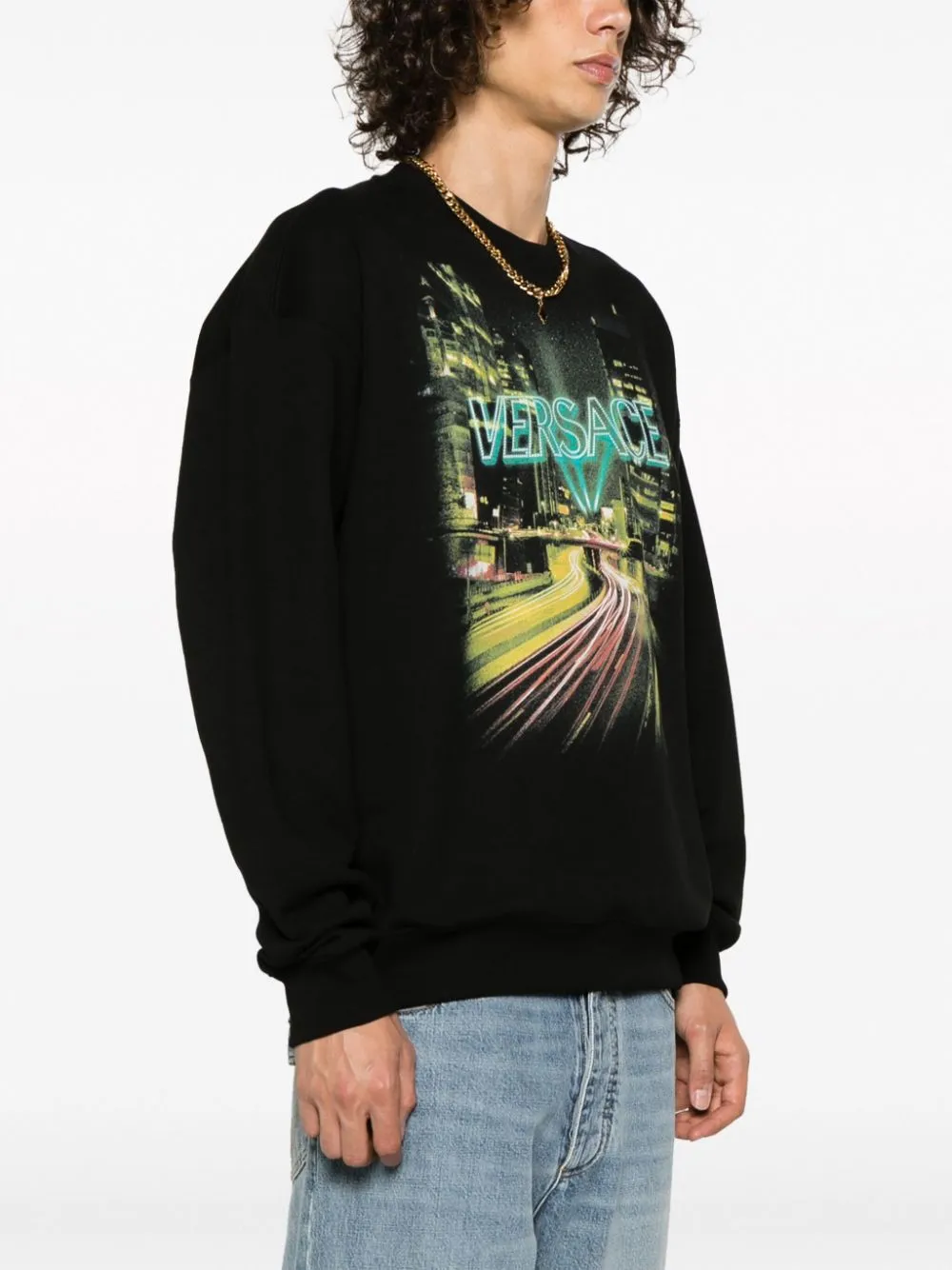 Versace Sweaters Black