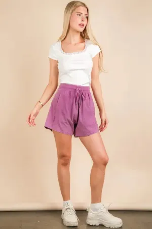 VERY J Mineral Washed Comfy Baggy Shorts