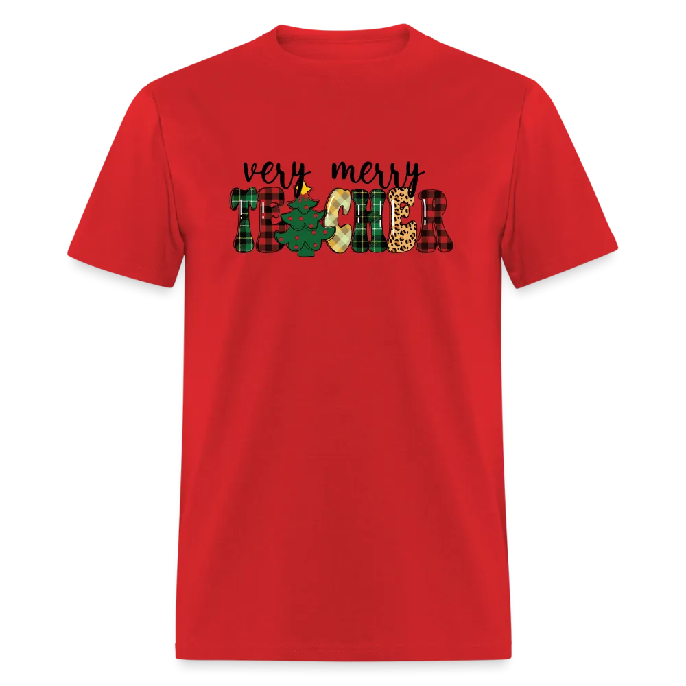 “Very Merry Teacher”-Unisex Classic T-Shirt