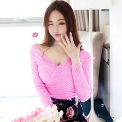Victoria pullovers women cotton V button neck slim basic thin autumn winter spring fashion brand high slim sweaters