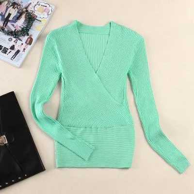 Victoria pullovers women cotton V button neck slim basic thin autumn winter spring fashion brand high slim sweaters