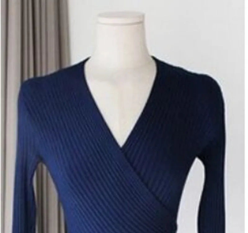 Victoria pullovers women cotton V button neck slim basic thin autumn winter spring fashion brand high slim sweaters