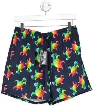 Vilebrequin X Kenny Scharf Ltd.Edition Blue Moorise Turtle Print Swim Shorts UK L