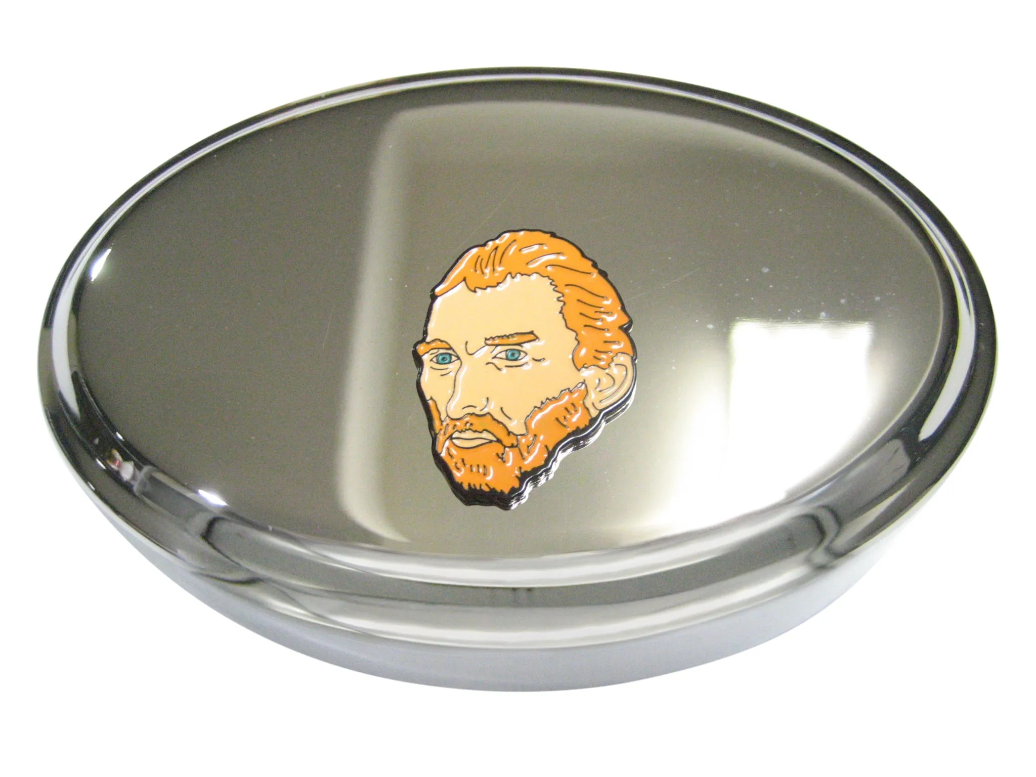 Vincent Van Gogh Head Oval Trinket Jewlery Box
