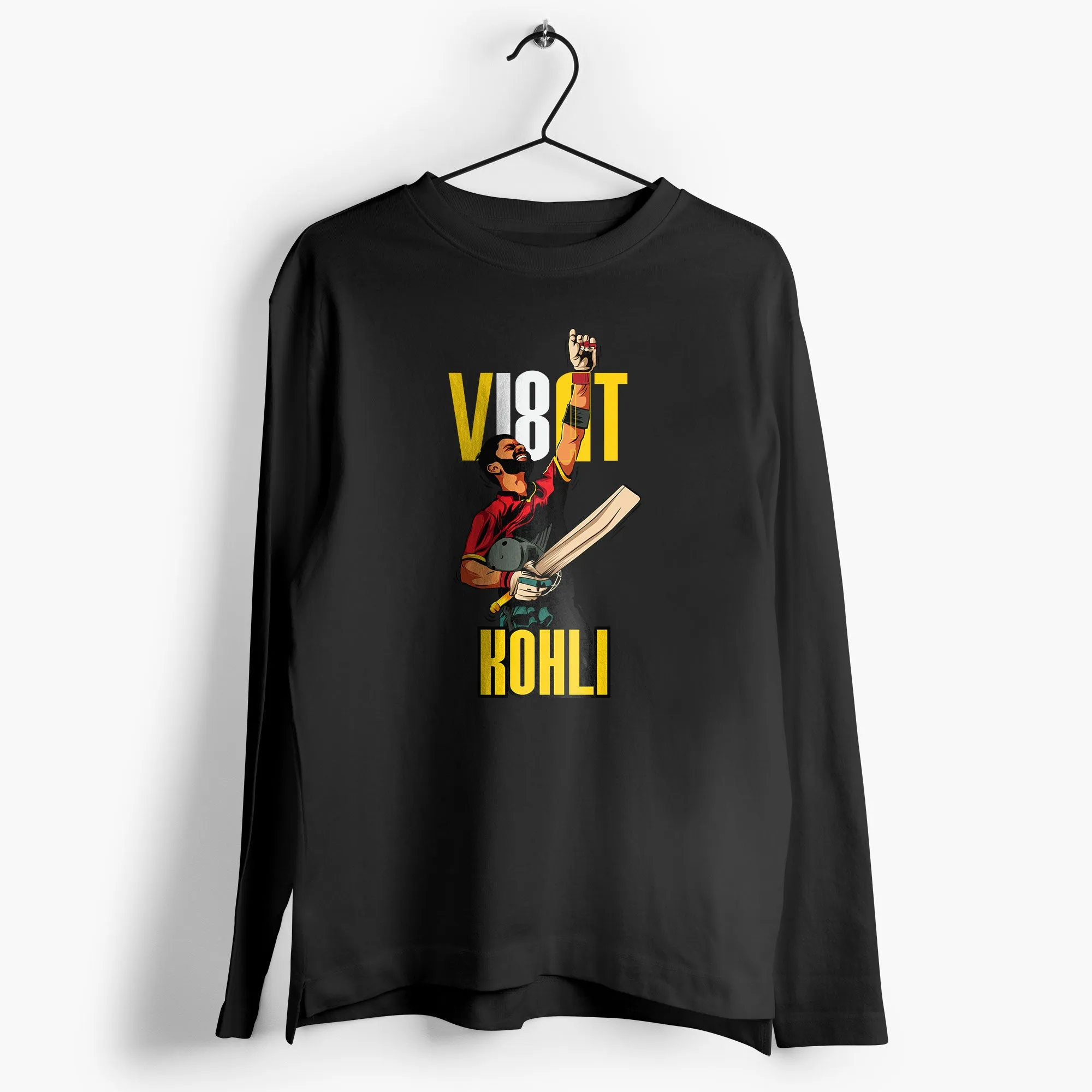 Virat King Kohli Full-Sleeve-T-Shirt