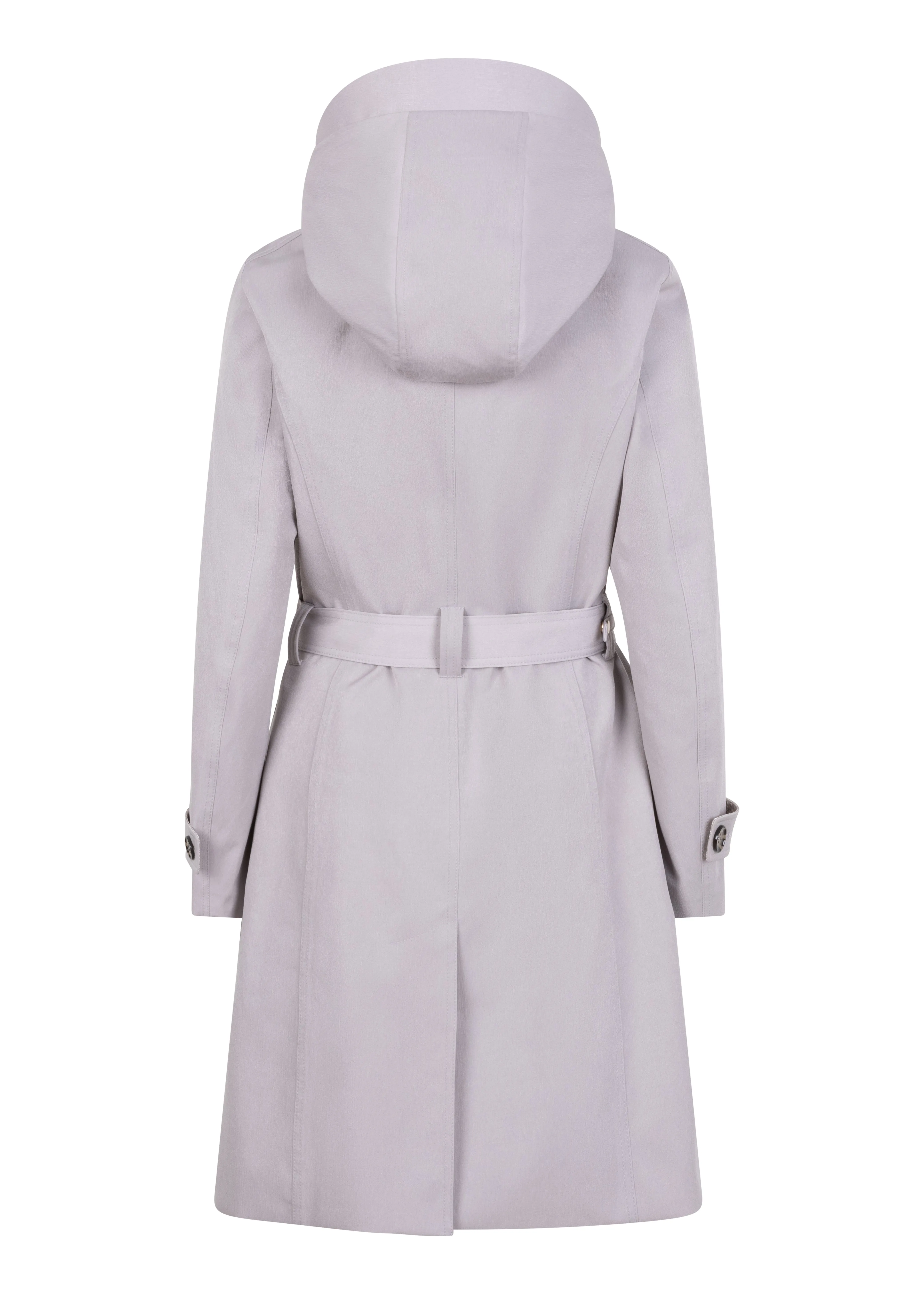 Waterproof Tailored To Fit Trenchcoat  | Structured Silver Grey