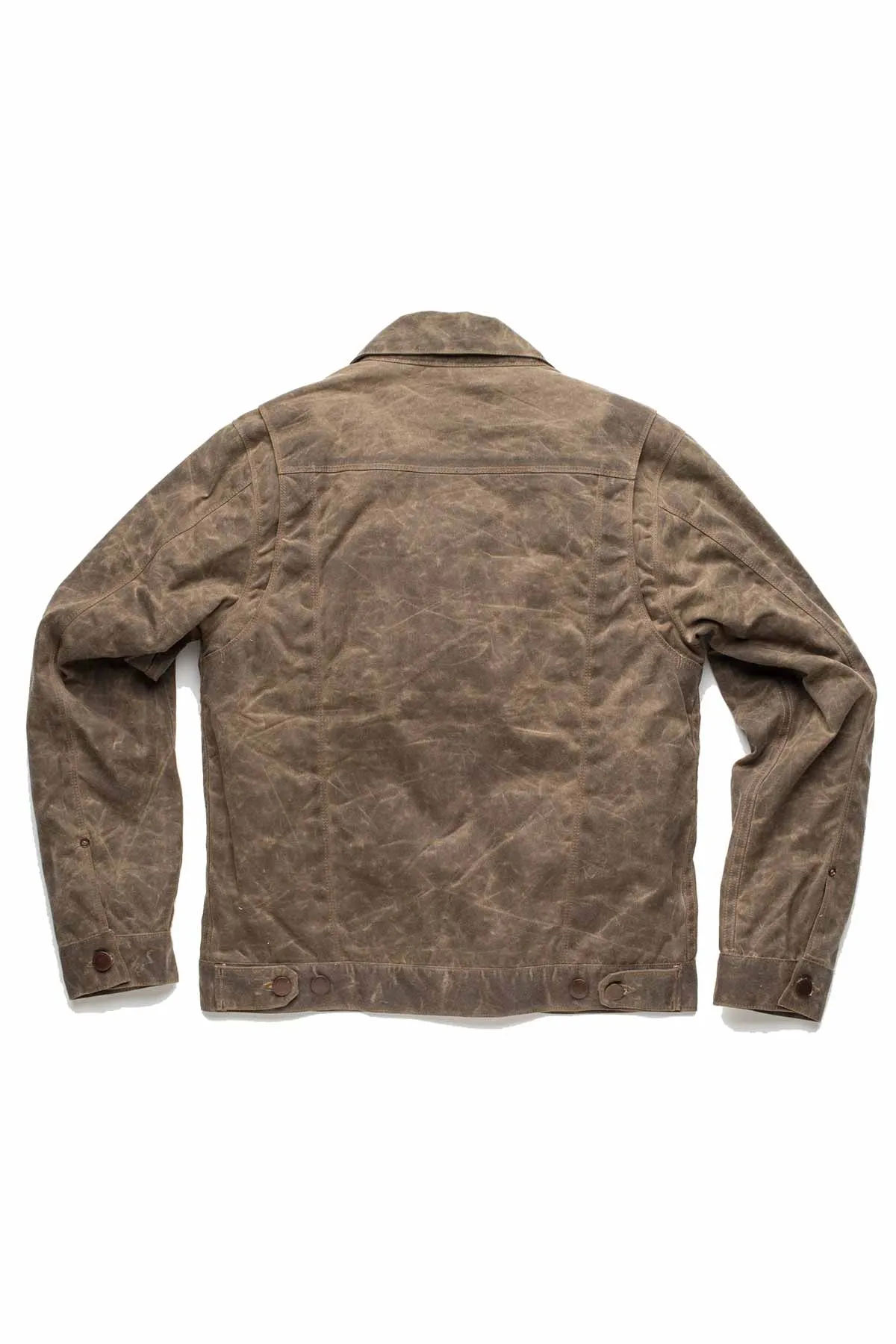 WAXED RIDERS JACKET - OAK/NAVY