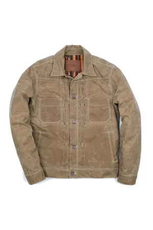 WAXED RIDERS JACKET - TOBACCO/BLACK