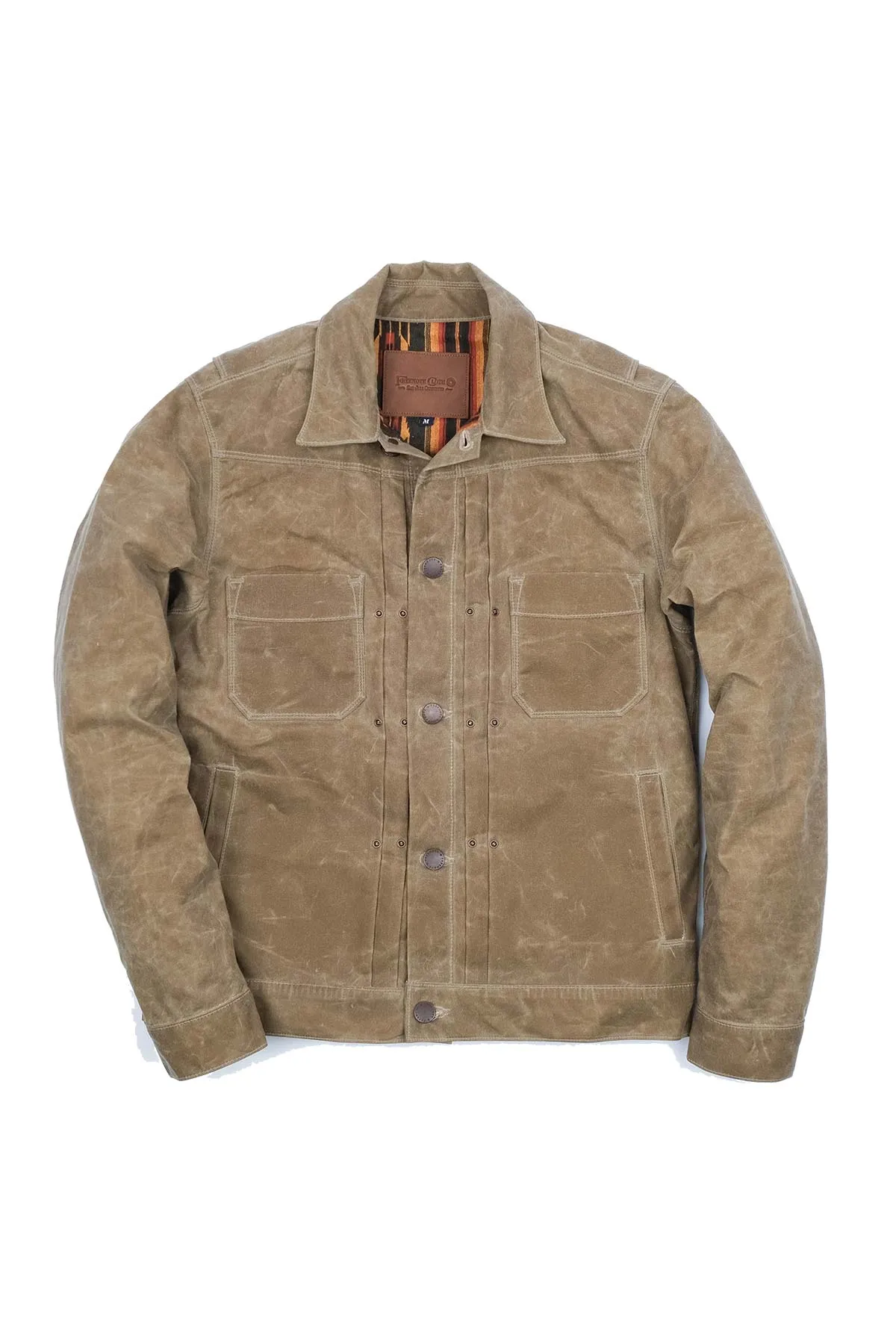WAXED RIDERS JACKET - TOBACCO/BLACK